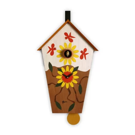 Orologio con Cucù girasoli - Pirondini