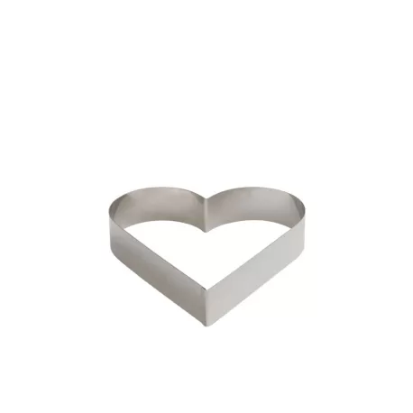 Sagoma inox cuore 6xh 4,5 cm - Decora