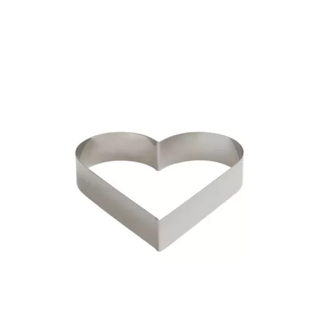 Sagoma inox cuore 8xh 4,5 cm - Decora