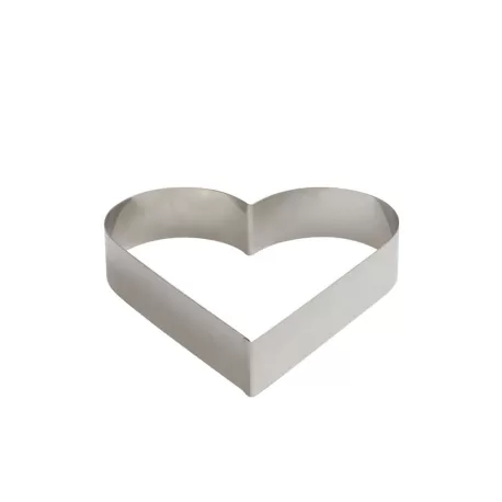 Sagoma inox cuore 10xh 4,5 cm - Decora
