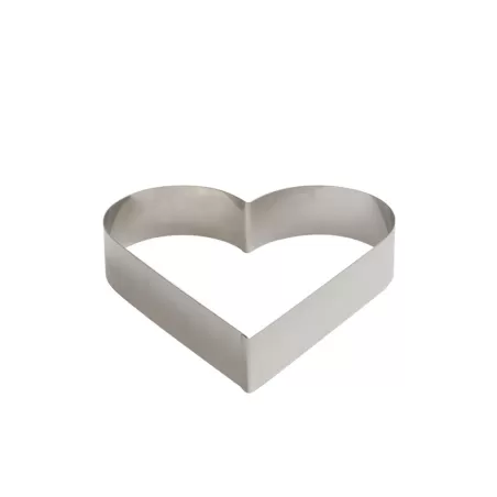 Sagoma inox cuore 10xh 4,5 cm - Decora