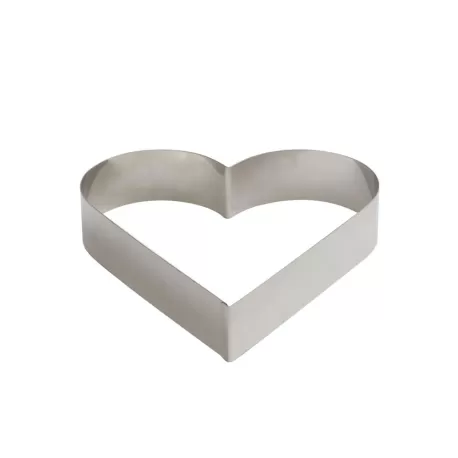 Sagoma inox cuore 14xh 4,5 cm - Decora
