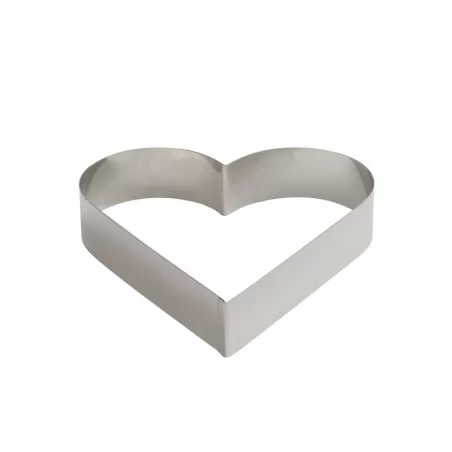 Sagoma inox cuore 14xh 4,5 cm - Decora