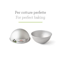 Stampo mezza sfera in alluminio anodizzato Ø 20xh 11 cm - Decora