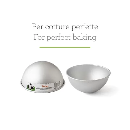Stampo mezza sfera in alluminio anodizzato Ø 20xh 11 cm - Decora