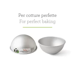 Stampo mezza sfera alluminio anodizzato Ø 22xh 11 cm - Decora