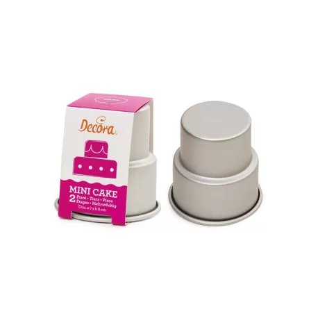 Stampo mini wedding cake in alluminio anodizzato 2 piani - Decora
