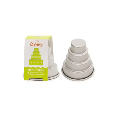 Stampo mini wedding cake in alluminio anodizzato 4 piani - Decora