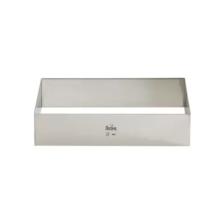 Rettangolo inox 26x11xh 4,5 cm - Decora