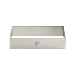 Rettangolo inox 30x20xh 4,5 cm - Decora