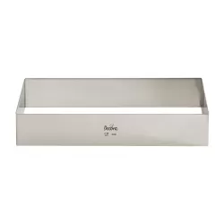 Rettangolo inox 40x30xh 4,5 cm - Decora