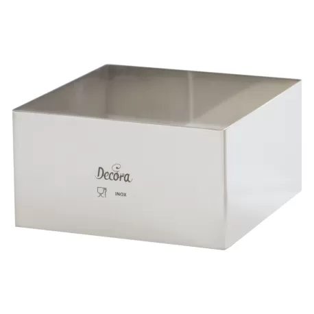 Quadrato inox 28x28xh 6 cm - Decora