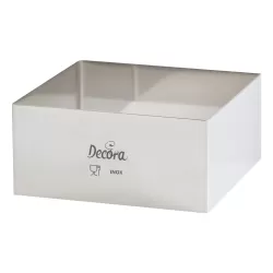 Quadrato inox 24x24xh 4,5 cm - Decora
