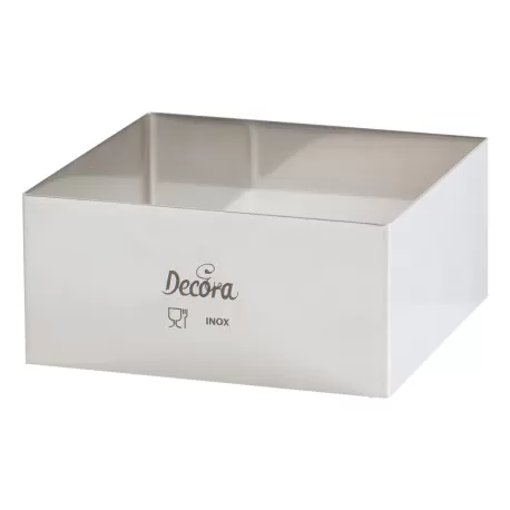 Quadrato inox 24x24xh 4,5 cm - Decora