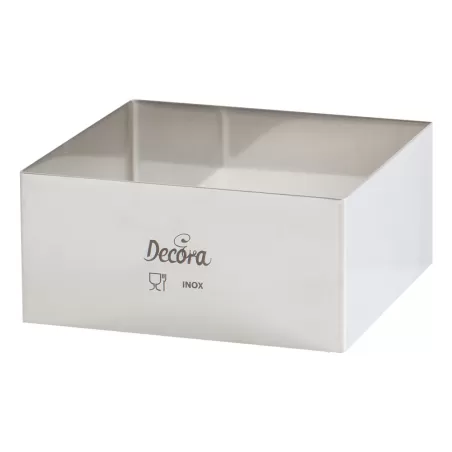 Quadrato inox 24x24xh 4,5 cm - Decora