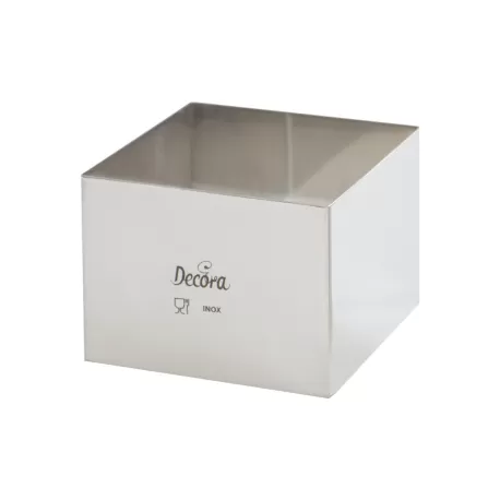 Quadrato inox 15x15xh 6 cm - Decora