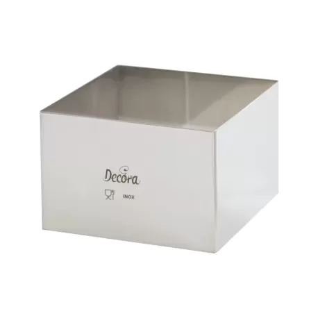 Quadrato inox 20x20xh 6 cm - Decora
