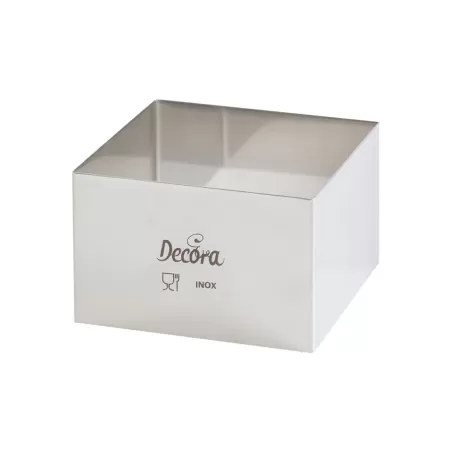 Quadrato inox 7x7xh 4,5 cm - Decora