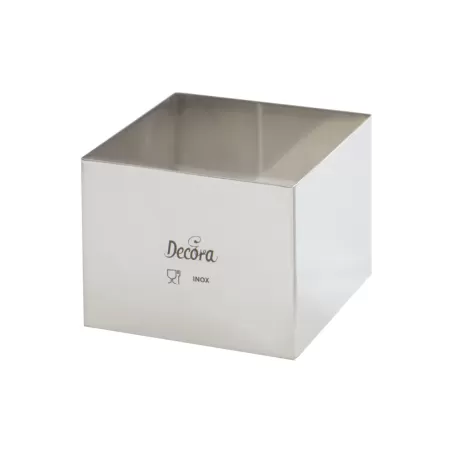 Quadrato inox 12x12xh 6 cm - Decora