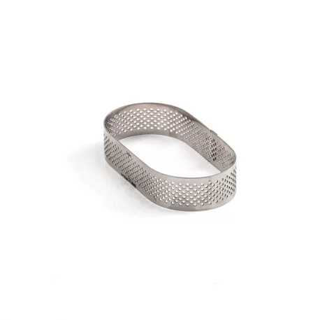 Ovale microforato 10x6x2 h cm inox - Decora