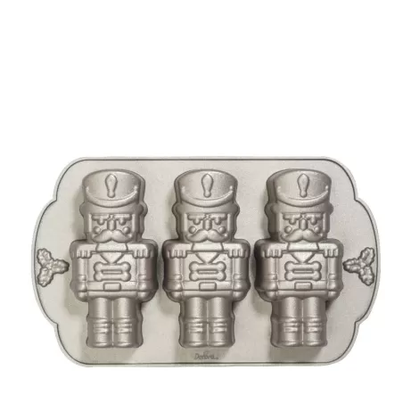 Stampo schiaccianoci 29x18x5,8 h cm 3 cavità in alluminio pressofuso - Decora