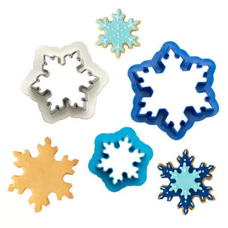 Set 3 tagliapasta frozen star in plastica - Decora