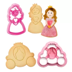 Set 2 tagliapasta principessa in plastica - Decora 2