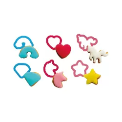 Set 6 tagliapasta mini unicorno - Decora 2
