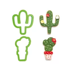Set 2 tagliapasta cactus in plastica 9xh 2,2 cm - Decora 2