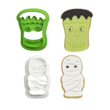 Set 2 tagliapasta monsters 4/6xh 2,2 cm - Decora