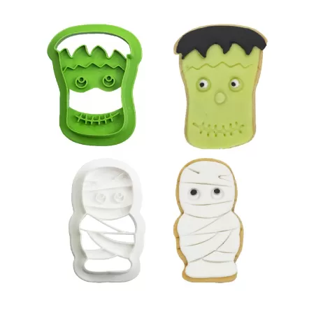 Set 2 tagliapasta monsters 4/6xh 2,2 cm - Decora