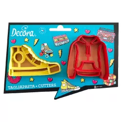 Set 2 tagliapasta teenager in plastica - Decora