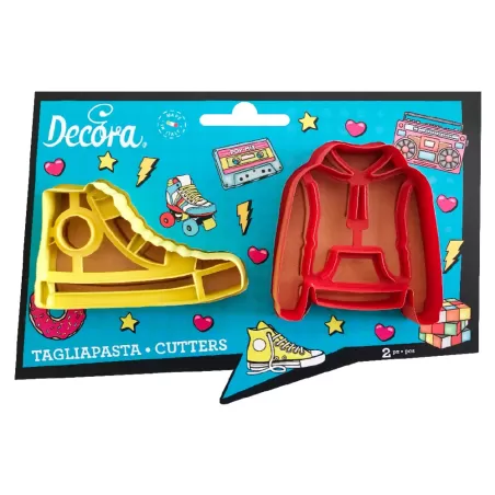 Set 2 tagliapasta teenager in plastica - Decora