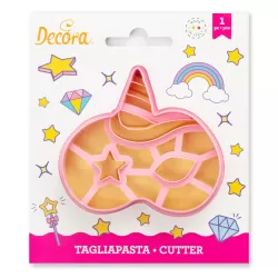Tagliapasta maschera unicorno in plastica - Decora