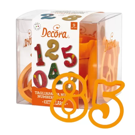 Kit 9 tagliapasta numeri giganti - Decora