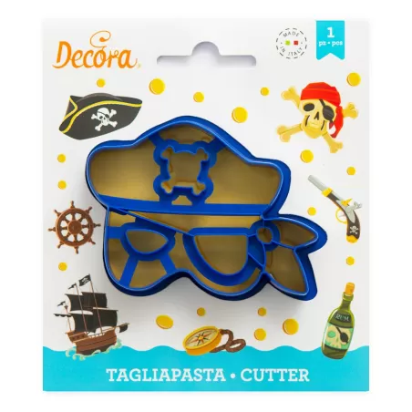 Tagliapasta maschera pirata in plastica - Decora