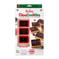 Set 2 pz per gallette al cioccolato natale - Decora
