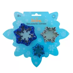 Set 3 tagliapasta frozen star in plastica - Decora