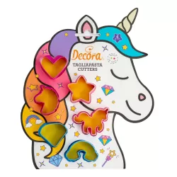 Set 6 tagliapasta mini unicorno - Decora