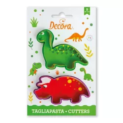 Set 2 tagliapasta dino in plastica - Decora