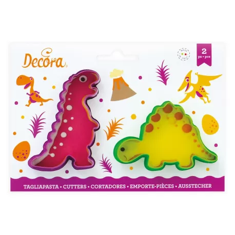 Set 2 tagliapasta jurassic in plastica - Decora