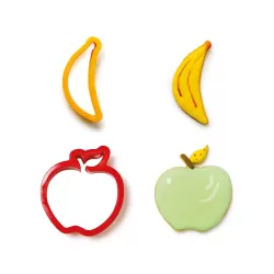 Set 2 tagliapasta banana e mela in plastica - Decora 2