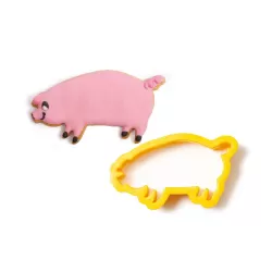 Tagliapasta maialino in plastica rosa - Decora 2