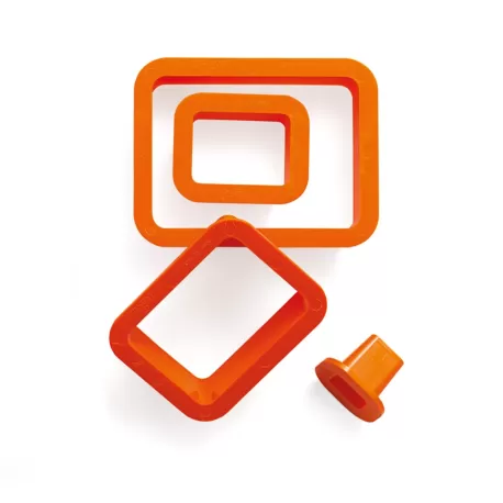 Set 4 tagliapasta rettangolo 1,5 3,5 5,5 7,5 h 2,2 cm - Decora