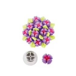 Cornetto blisterato decora nr. 28 fiore con 4 petali - Decora
