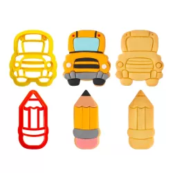 Set 2 tagliapasta back 2 school in plastica - Decora 2