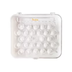 Scatola portacornetti 26 cavità in plastica 18x16x4 cm - Decora