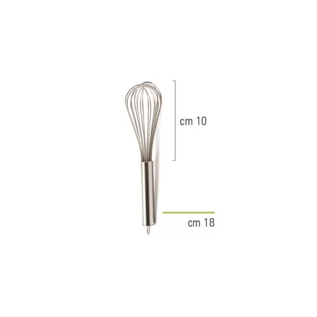 Frusta in acciaio inox 18 cm - Decora
