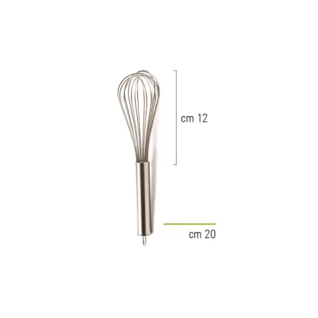 Frusta in acciaio inox 20 cm - Decora