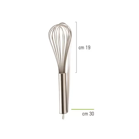 Frusta in acciaio inox 30 cm - Decora